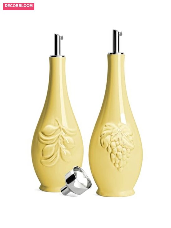 Other - Porcelain Oil and Vinegar Dispenser Set 16oz Leakproof Kitchen Cruet